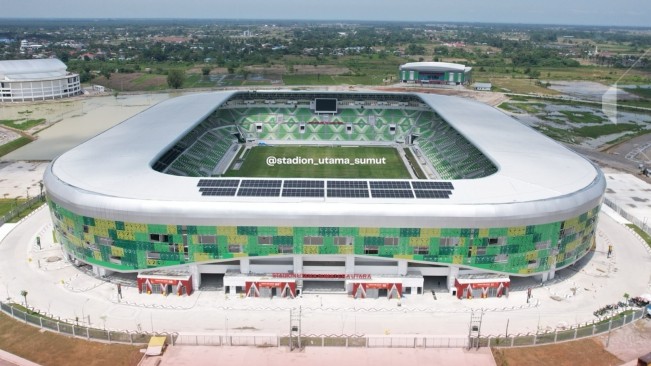 Penampakan Stadion Utama Sumut. [Istimewa]
